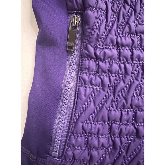 Zella Softshell Jacket Women's S Purple Nylon Waist Length‎ Pockets Mock Neck - Picture 7 of 11